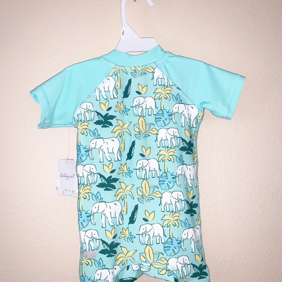 NWT Starting Out Baby Boy Safari Print Swimsuit - Picture 3 of 5